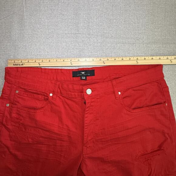 Jordan Craig Jeans Men's 42x32 Red Legacy Edition Jeans Aaron Distressed - Picture 7 of 11